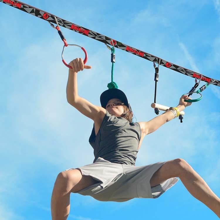 【Slackers 】ニンジャライン スラックライン NINJALINE 36' Intro Kit with 7 Hanging Obstacles