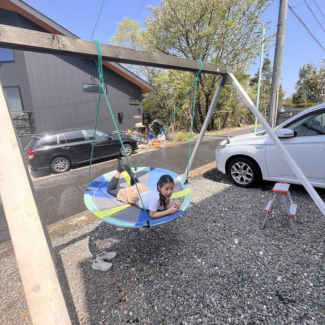 【Slack Tool】庭用ブランコ(木材なし) DIYキットセット スカイ