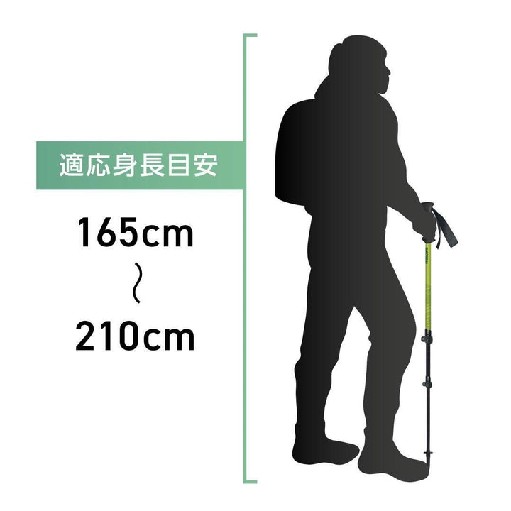 【masters】RANGER 初心者向け2本組みトレッキングポール