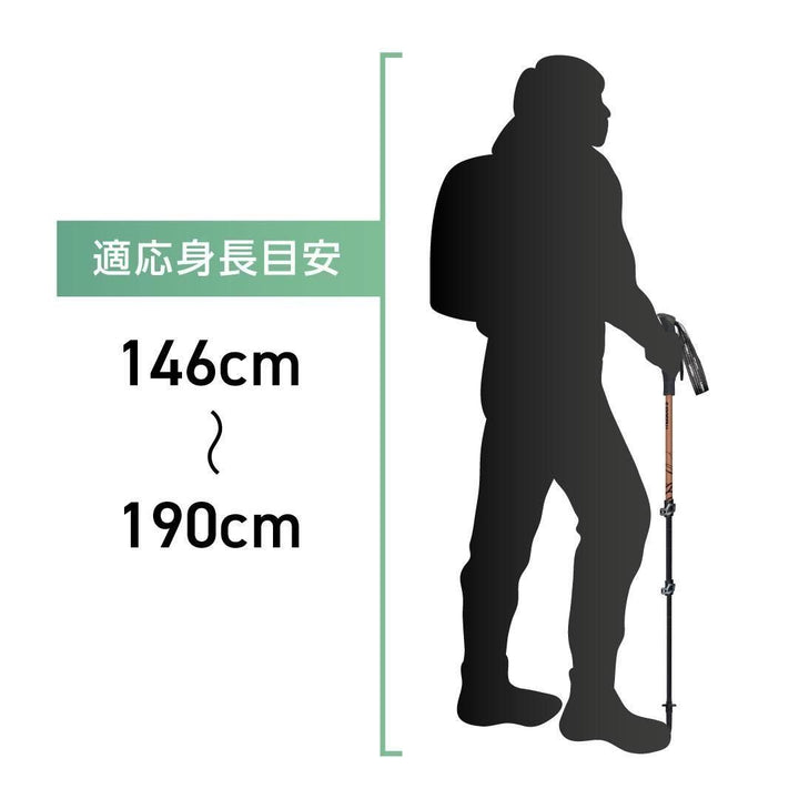 【masters】PATHFINDER Compact Lite  女性や小柄な中級者にもおすすめ 2本組みトレッキングポール