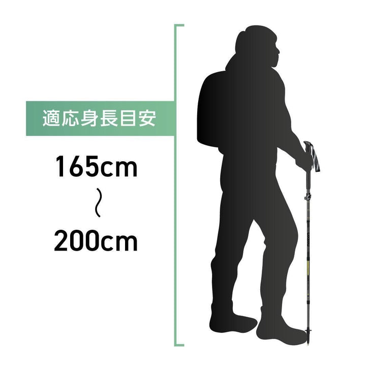 【masters】TRECIME TOUR Carbon  上級者も満足 フラッグシップモデル2本組みトレッキングポール 初心者にも使いやすい